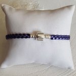 Pulseira europeia de clipe entrançado simples 03 DE 15 A 23 CM Glicine