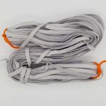Máscara plana elástica 5 mm branca N°03 x 18,5 metros