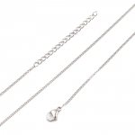Colar N°05-02 em aço inoxidável, malha de cavalo de 45 cm (18')