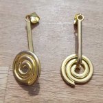 Cabide em espiral PM Gold