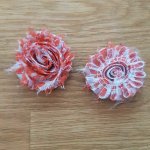 Flor de tecido desfiado n.º 06