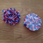 Flor de tecido amarrotado n.º 48