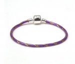 Pulseira de clipe europeu 19 cm Fecho liso N°27-02