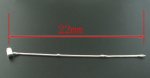 Pulseira de clipe europeu 22 cm Fecho liso Banhado a prata 925