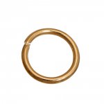 10 Anéis de Junção Abertos 06 mm 01 Banhado a Ouro 14K