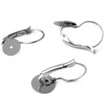 suporte para brincos em aço inoxidável 10 mm N°08