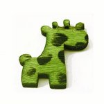 Pêlo de girafa verde 26x34mm x 1
