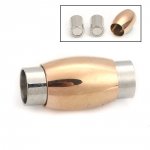 Fecho magnético em aço inoxidável 06 mm Prata/Champagne N°07