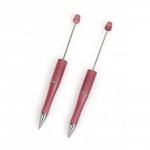 Caneta para decoração de pérolas rosa vermelha para personalização x 1 peça
