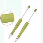 Caneta decorativa para missangas Verde claro para personalizar x 1 peça
