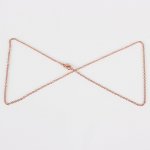 Colar N°15 em aço inoxidável 45 cm (18,5') Ouro rosa