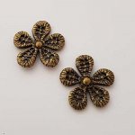 Charm Diversos N°010 Flor de bronze