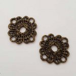 Charm Diversos N°011 Flor de bronze