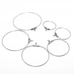 Suporte para brincos crioulo em aço inoxidável N°02-35 mm x 5 pares