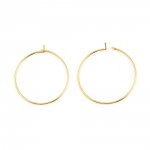 Porta-brincos crioulo folheado a ouro 18K N°01-25 mm x 5 pares