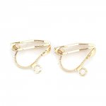 Suporte para brincos Clip em cobre banhado a ouro 18K N°01