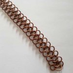 Corrente de 20 cm com 8 ligações Cor de cobre
