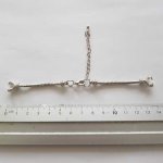 Pulseira de corrente com mostrador de relógio de estilo europeu com fecho de mosquetão 6 X 7,5 Cm