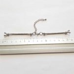 Pulseira de corrente com mostrador de relógio de estilo europeu com fecho de lagosta 7 X 8,5 cm