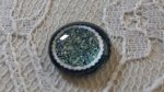 cabochão de vidro redondo 12mm flor 030 