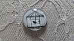 cabochão de vidro redondo 10mm aves 010 