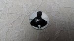 cabochão de vidro redondo 10mm cat 009 