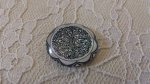 cabochão de vidro redondo 25mm flor 032 
