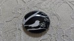 cabochão de vidro redondo 25mm aves 021 