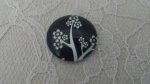 cabochão de vidro redondo 25mm aves 020 