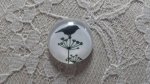 cabochão de vidro redondo 25mm aves 019 