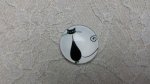 cabochão de vidro redondo 25mm cat 013 