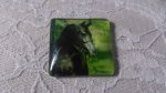 Cabochão de vidro quadrado 30mm 023 
