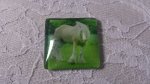 Cabochão de vidro quadrado 30mm 010 