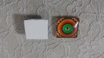 cabochão quadrado de vidro 25mm 022 