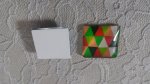 cabochão de vidro quadrado 25mm 018 