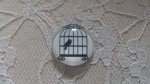 cabochão de vidro redondo 20mm aves 015 