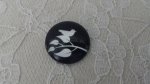 cabochão de vidro redondo 20mm aves 013 