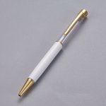 Caneta para decoração de missangas tubo vazio para personalizar ouro branco x 1 peça