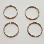 25 Anéis de junção abertos 20 mm 01 metal prata