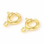 Fecho de mola redondo banhado a ouro N°01 Ouro