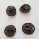 Conta espiral flor 21 mm Bronze N°02