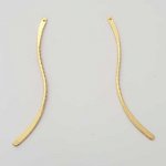 Barra Curva Metal Rod Prata 1 anel N°02 Ouro