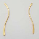 Barra Curva Metal Rod Prata 1 anel N°03 Ouro