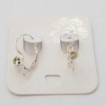 Suporte para brincos Dormeuse N°100 x 1 par Prata