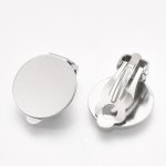 Suporte para brincos Clips Prata Placa de aço inoxidável N°01
