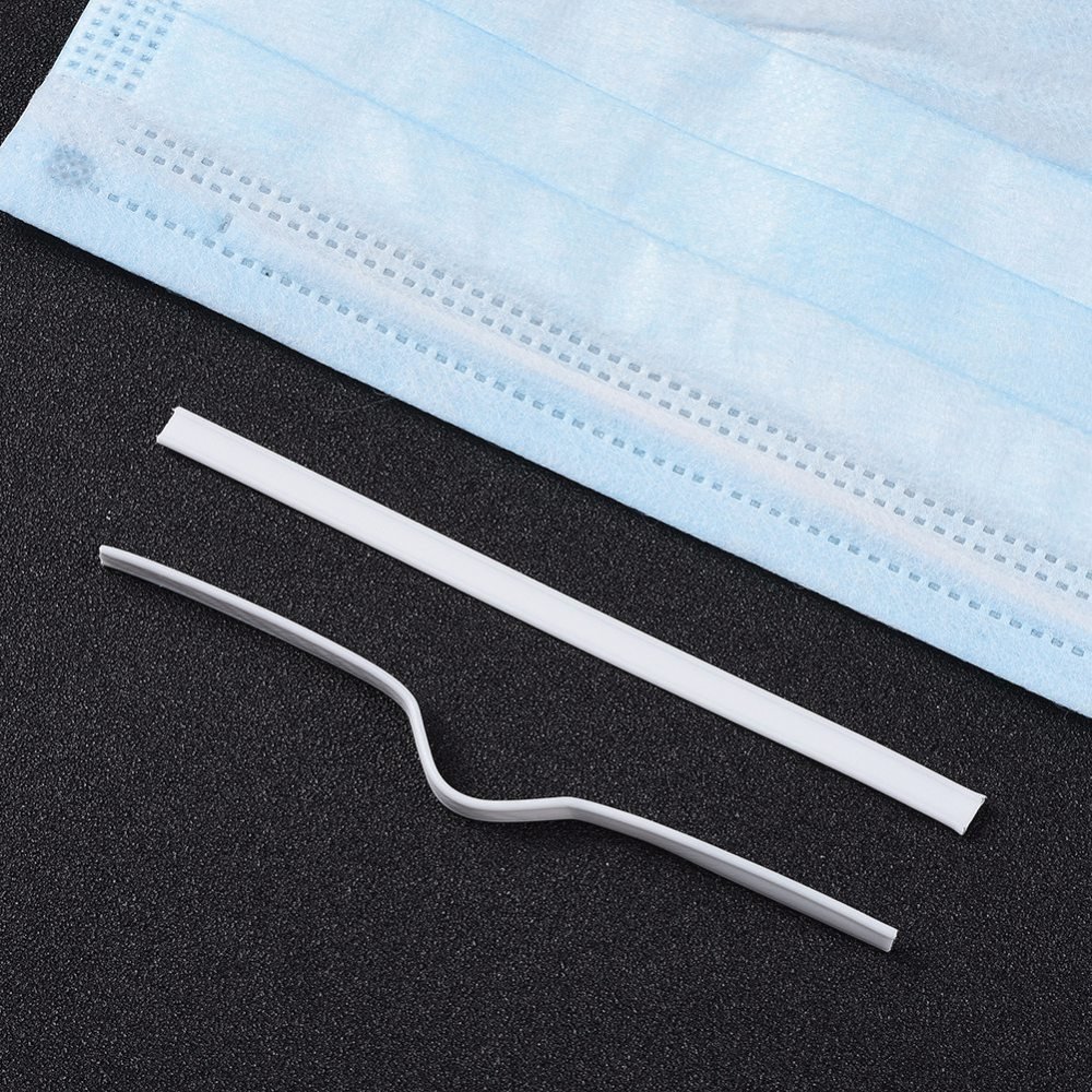 x 10 peças Tira de ponte nasal de 10 cm N°02-02 Barra nasal de fio duplo