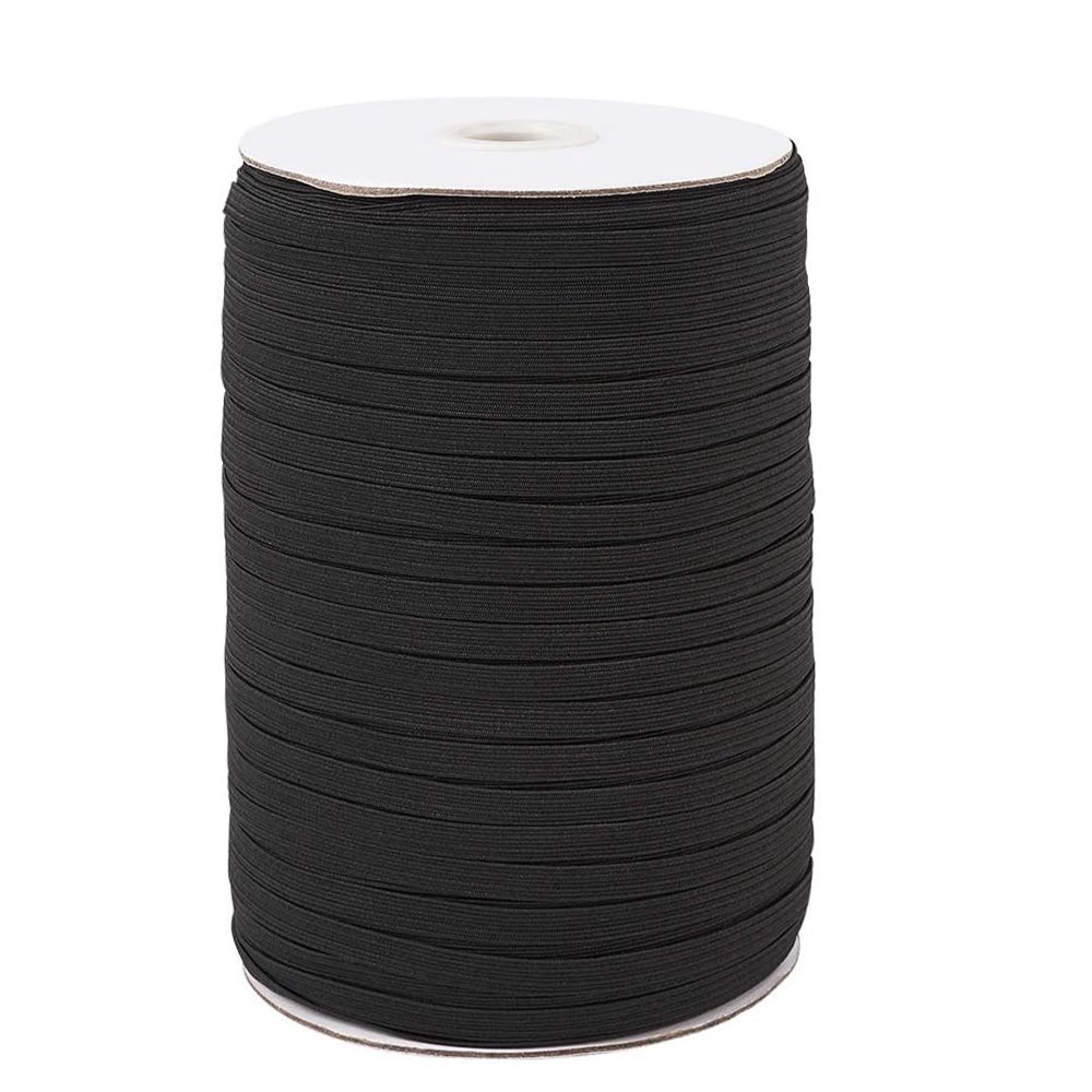 Máscara plana elástica 3 mm x 100 metros Preto