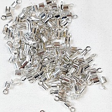 Lot embouts serre fil coloris argent 5mm