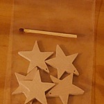 5 estrelas trespassadas, decoração de Natal para decorar e pendurar