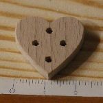 Botão de 22mm para decorar e coser ou colar, embelezamento de madeira maciça feito à mão